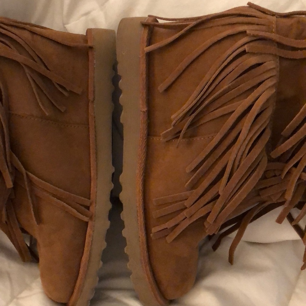 madden suede fringe boots - Picture 3 of 8